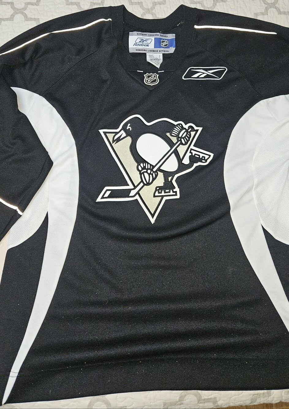 Retro Penguins hockey jersey Reebok Adult SMALL S